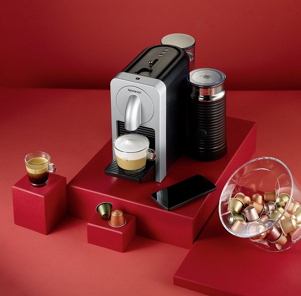 Nespresso Prodigio & Milk Automatic Coffee Machine by Magimix With Bluetooth,  Silver